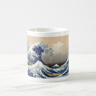 Vintage Mount Fuji and Wave Coffee Mug