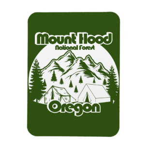 Vintage Mount Hood National Forest Magnet