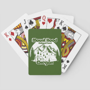 Vintage Mount Hood National Forest Playing Cards
