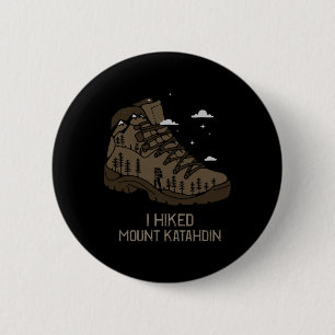 Vintage Mount Katahdin Camping Hiking Boot 6 Cm Round Badge