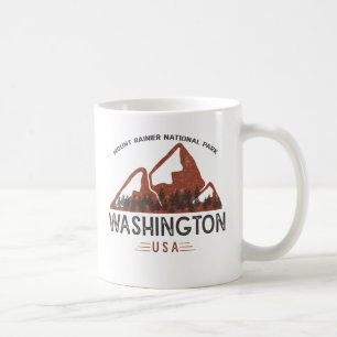 Vintage Mount Rainier National Park Washington Cof Coffee Mug