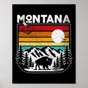 Vintage Mountain Bike Downhill Cycling Lovers Moun Poster