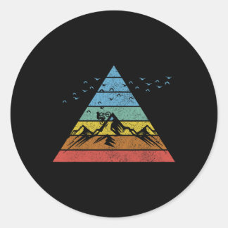 Vintage Mountain Bike Mtb Downhill Biking Cycling Classic Round Sticker