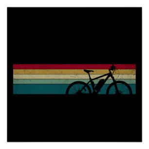 Vintage Mountain Bike Poster