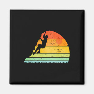 Vintage Mountain Climber - Rock Climbing Shoes Bou Magnet