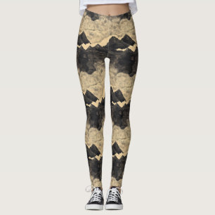 Vintage Mountain Clouds Landscape (2) Leggings