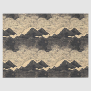 Vintage Mountain Clouds Landscape (2) Tissue Paper