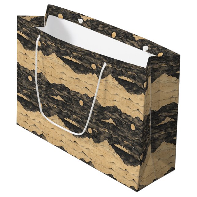 Vintage Mountain Clouds Landscape (7) Large Gift Bag (Front Angled)