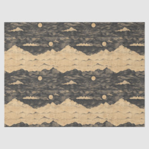 Vintage Mountain Clouds Landscape (7) Tissue Paper