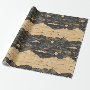 Vintage Mountain Clouds Landscape (7) Wrapping Paper