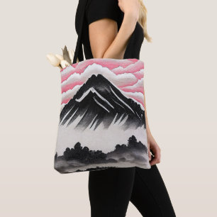 Vintage Mountain Japanese Art Landscape Tote Bag