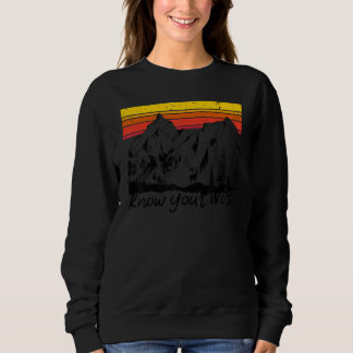 Vintage Mountain Know Your Worth Positive Mind Ins Sweatshirt
