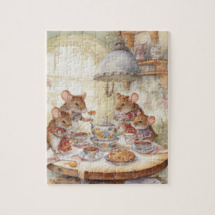Vintage Mouse Family jigsaw puzzle