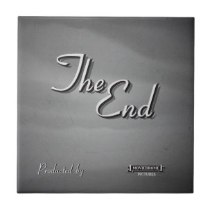 Vintage Movie Credit Ceramic Tile