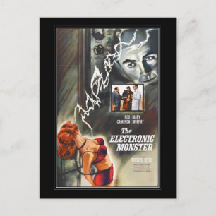 Vintage movie horror - postcard