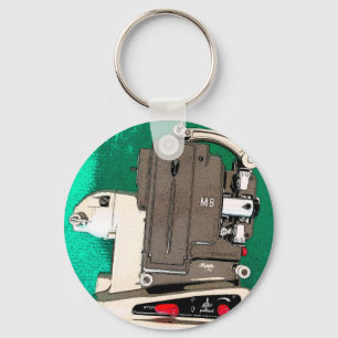 Vintage movie projector key ring