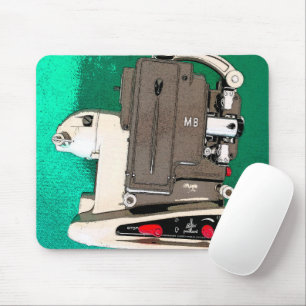 Vintage movie projector mouse pad