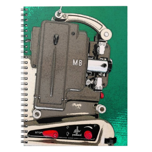 Vintage movie projector notebook (Front)