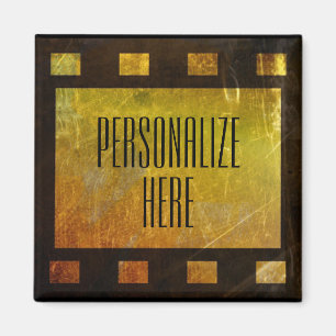 Vintage movie reel film magnet