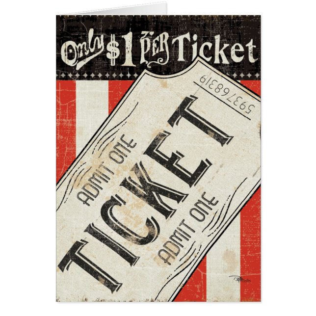 Vintage Movie Ticket (Front)