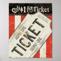 Vintage Movie Ticket