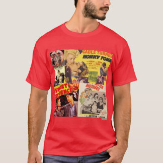 Vintage Movies Picture Montage 4 girl T-Shirt