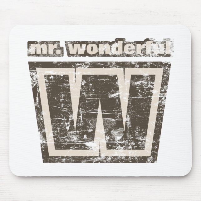 Vintage Mr Wonderful Mouse Pad (Front)