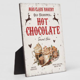 Vintage Mrs. Claus’ Bakery Hot Chocolate Christmas Plaque