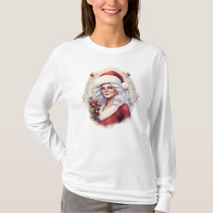 Vintage Mrs. Claus Christmas T-Shirt