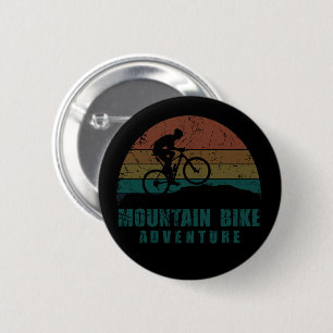 Vintage MTB Adventure - Mountain Biking 6 Cm Round Badge