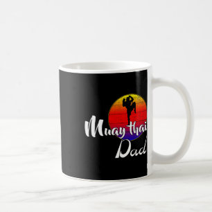 Vintage Muay Thai Dad Retro Sunset Funny Kickboxin Coffee Mug