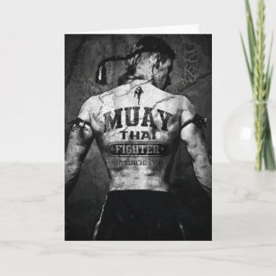 Vintage Muay Thai Fighter Card