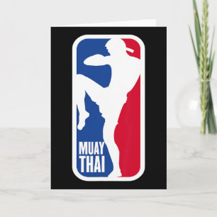 Vintage Muay Thai Fighter Mma Street Fight Kickbox Card