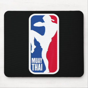 Vintage Muay Thai Fighter Mma Street Fight Kickbox Mouse Pad