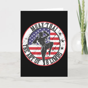 Vintage Muay Thai Karate Boxing Mixed Martial Arts Card