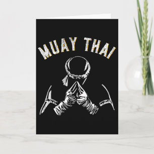 Vintage Muay Thai Training Mma Kickboxing Card