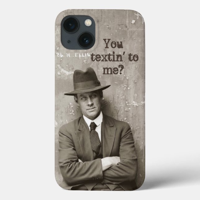 Vintage mugshot mafia gangster funny  Case-Mate iPhone case (Back)