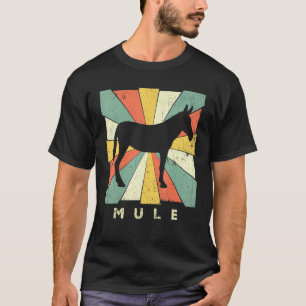 Vintage Mule  Retro Style Animal T-Shirt