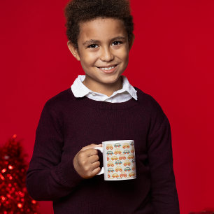 Vintage Multicolor Cars Pattern   Coffee Mug