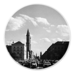 Vintage Munich ludwigstraße University church Ceramic Knob