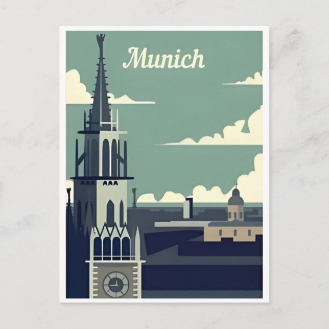 Vintage Munich Munchen Germany  Postcard (Front)
