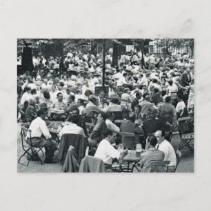 Vintage Munich, Oktoberfest, somewhere to sit Postcard