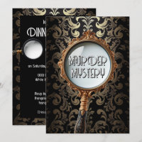 Vintage murder mystery dinner party retro DIY