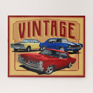 Vintage Muscle Cars Jigsaw Puzzle