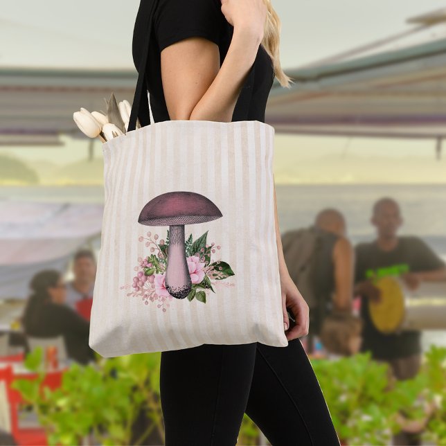 Vintage Mushroom and Floral Compilation   Tote Bag (Creator Uploaded)