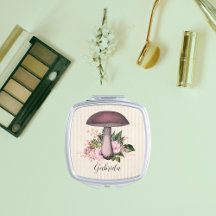 Vintage Mushroom and Floral Personalised
