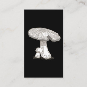 Vintage Mushroom Fungi Nature Art Business Card