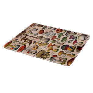 Vintage Mushroom Guide Cutting Board