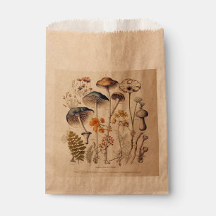 Vintage Mushroom Naturalist Favour Bag
