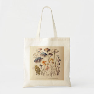 Vintage Mushroom Naturalist Tote Bag